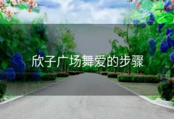 欣子广场舞爱的步骤