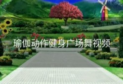瑜伽动作健身广场舞视频