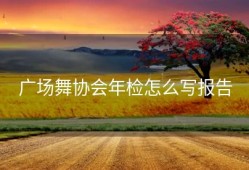 广场舞协会年检怎么写报告