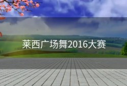 莱西广场舞2016大赛