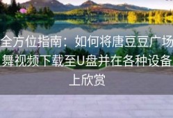 全方位指南：如何将唐豆豆广场舞视频下载至U盘并在各种设备上欣赏