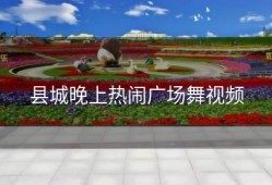 县城晚上热闹广场舞视频