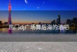 热门dj广场舞后海的酒吧