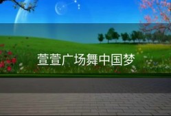 萱萱广场舞中国梦