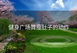 健身广场舞瘦肚子的动作