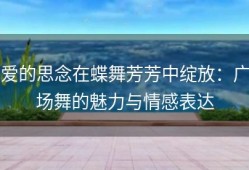 爱的思念在蝶舞芳芳中绽放：广场舞的魅力与情感表达