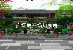 广场舞开场热身舞