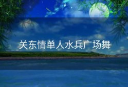 关东情单人水兵广场舞