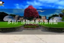 乡村广场舞绝美外景背面