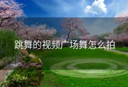 跳舞的视频广场舞怎么拍