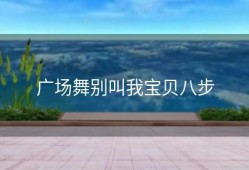 广场舞别叫我宝贝八步