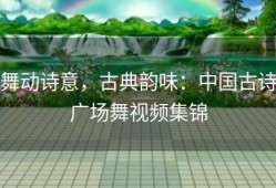舞动诗意，古典韵味：中国古诗广场舞视频集锦