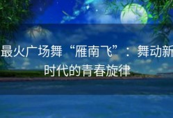 最火广场舞“雁南飞”：舞动新时代的青春旋律