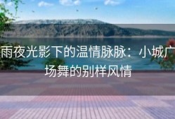 雨夜光影下的温情脉脉：小城广场舞的别样风情