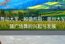 舞动大军，和谐共融：亳州大军镇广场舞的兴起与发展