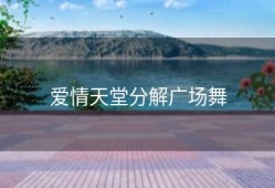 爱情天堂分解广场舞