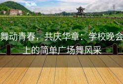 舞动青春，共庆华章：学校晚会上的简单广场舞风采