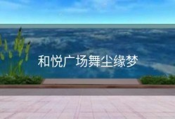 和悦广场舞尘缘梦