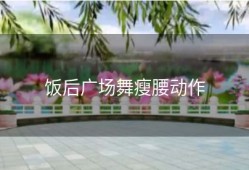 饭后广场舞瘦腰动作