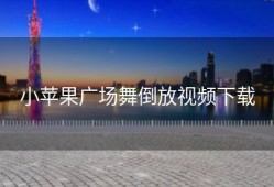 小苹果广场舞倒放视频下载