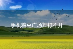 手机糖豆广场舞打不开