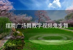 摆胯广场舞教学视频鬼步舞