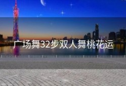 广场舞32步双人舞桃花运