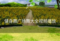 健身舞广场舞大全视频播放