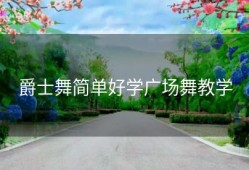 爵士舞简单好学广场舞教学