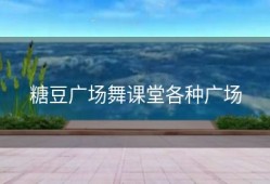 糖豆广场舞课堂各种广场