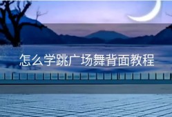 怎么学跳广场舞背面教程