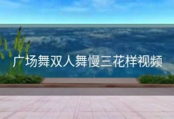 广场舞双人舞慢三花样视频