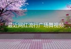 最近网红流行广场舞视频