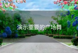 演示重要的广场舞