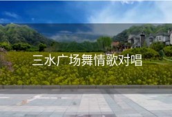 三水广场舞情歌对唱