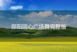 郧阳同心广场舞完整版