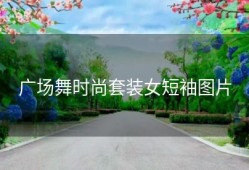 广场舞时尚套装女短袖图片