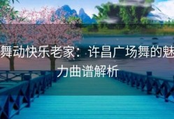 舞动快乐老家：许昌广场舞的魅力曲谱解析