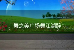 舞之美广场舞江湖醉