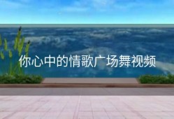 你心中的情歌广场舞视频