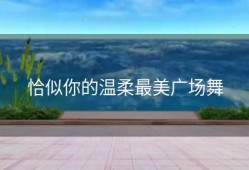 恰似你的温柔最美广场舞