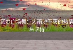 圆梦广场舞：大雨浇不灭的热情与坚持
