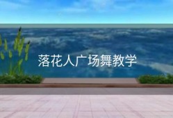 落花人广场舞教学