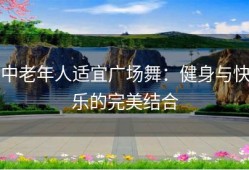 中老年人适宜广场舞：健身与快乐的完美结合