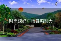 时尚辣妈广场舞鸭梨大