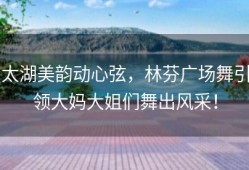 太湖美韵动心弦，林芬广场舞引领大妈大姐们舞出风采！