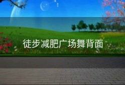 徒步减肥广场舞背面