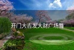 开门大吉发大财广场舞