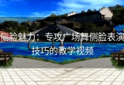 侧脸魅力：专攻广场舞侧脸表演技巧的教学视频