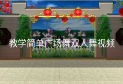 教学简单广场舞双人舞视频